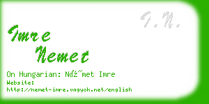 imre nemet business card
